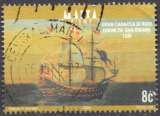 C053 - Y&T n° 1421 - oblitéré - Grande caraque de Rhodes - 2006 - Malte