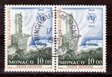 Monaco PA  84 paire  -1/4 de cote télémonte carlo cachet rond oblitéré used cote 12.2
