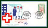 France FDC N° 1339 Semaine nationale des Hôpitaux 1962 