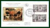 France FDC N° 2501 + 1183 Emission commune France > Allemagne 1988 De Gaulle Adenauer