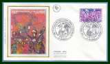 FDC silk soie Elairage Public Grenoble 1982 N° 2224 énergie