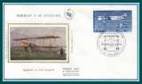 FDC silk soie Farman F60 Goliath Toulouse N° PA 57 poste aérienne avion plane