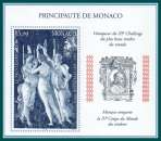 Monaco Bloc N° 77 ** (MNH) Botticelli 1997 (cote 10 €) + beau TP du monde (TP 8X5,2cm)