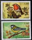 Andorre N° 470 /1 ** Rouge Gorge & Mésange (cote 4,30€) oiseaux