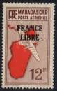 Madagascar N° PA 48 * France Libre avion