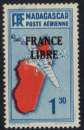 Madagascar N° PA 45 * France Libre avion