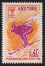 ANDORRE N° 187 ** NSC Jeux Olympique d'hiver Grenoble 1968 Ski