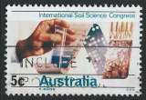 Australie - 1968 - Y & T n° 373 - Congrès inter. protection des sols à Adélaïde - Analyse d'échantil