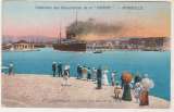 cpa 13 Marseille Départ d'un Courrier de Chine 