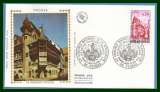 miniature FDC silk soie Congrès Philatélique Colmar 1974 N° 1798