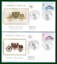 PROMO FDC soie Journée du Timbre Paris 1989 N° 2577 / 2578 (cote 6 €) Diligence