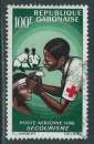 miniature GABON 1966 Y&T PA 44 (o) Secourisme - Croix-Rouge