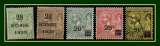 Monaco N° 48* 49** 51** 52** 53 obl (cote 23,50 €) 1921 -2