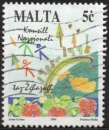 1472 - Y&T n° 925 - oblitéré - Année internationale de la jeunesse - 1995 - Malte