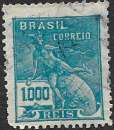 Brésil  1928-41 Y&T 208 oblitéré - Allégorie : Commerce (filigrane à définir) 