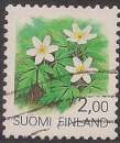 FINLANDE 1990 : yt 1066 Oblitéré/Used # Fleurs