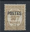 Monaco N°145 Obl (FU) 1937 - timbre-taxe surchargés 