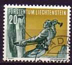 Liechtenstein 1955  Y&T  297  oblitéré  (2)  sports  escalade
