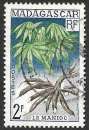 Madagascar 1957 Y&T 332 oblitéré - Manioc