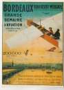 miniature cpm 33 Reproduction d'affiche Semaine d'Aviation Bordeaux 1910