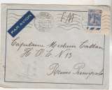 miniature Tunisie YT 223 bord de feuille oblitéré  sur lettre 1940