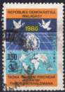 1688N - Y&T n° 783 - oblitéré - Année internationale de la paix - 1986 - Madagascar