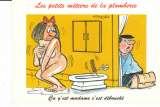 CPSM ILLUSTRATEUR ALEXANDRE  : LES PETITS METIERS DE LA PLOMBERIE : CA Y EST MADAME C'EST DEBOUCHE