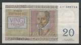Belgique - 1950 - Billet 20 Francs - Van Heurck -  **1/2  