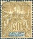 miniature Dahomey 11 oblitéré