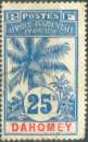 miniature Dahomey 24 oblitéré