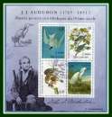 France Bloc N° 18 Obl. centrale Audubon (cote 7 €)