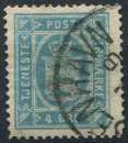 DANEMARK 1875 OBLITERE SERVICE N° 6 (B)