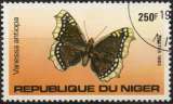 9570N - Y&T n° 627 - oblitéré - Papillon - Vanessa antiopa - 1983 - Niger