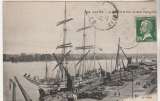 cpa 44 Nantes  La Loire  et le Port au Quai d'Aiguillon