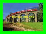 FF 28364 - Train - Automotrices sur le viaduc hélicoïdal de BRUSIO - Suisse - RhB