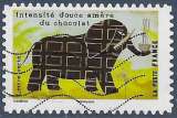 FRANCE 2017 : yt 1457 Oblitéré/Used  # Le goût - Intensité douce amère du chocolat