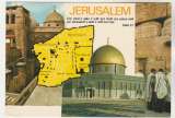 cpm   israël  Jérusalem carte géographique 