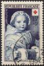 J931 - Y&T n° 915 - oblitéré - Croix Rouge - Nicole Ricard par Quentin de la Tour - 1951 - France