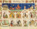 Féroé (Iles) 2019 - Feuille complète de vignettes de Noël - Noël au Moyen Âge **
