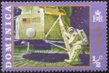 K876 - Y&T n° 286 - neuf sans charnière -  Premier pas sur la lune - 1970 - Dominique