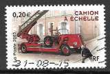France 2003 Y&T 3611 oblitéré - Camion à échelle