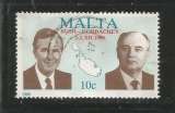 miniature Malte 1989 - YT n° 809 - Rencontre au sommet - cote 3,00
