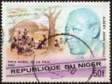 L979 - Y&T N° 411 - oblitéré - Albert John Luthuli prix Nobel de la paix 1960 - 1977 - Niger