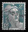 miniature France 1945 - Y&T n° 713 (o) - Marianne de Gandon