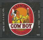 Etiquette de Bière - Belgique - Saison Cow Boy - 33 cl - Brie Ponselet - Neuve