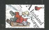 miniature Norvège  2016 - YT n° 1865 - Père Noël glissant sur une luge - cote 1,70