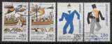 FRANCE 1994 Y&T 2866 à 2869 oblitérés - Relations culturelles France-Suède