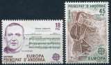 ANDORRE ESP. 1985 NEUF** MNH N° 172 173 europa - année de la musique