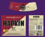 Etiquette Bière Belge - Hapkin blonde Alc 8,5 % - étiquettes décollées 
