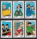 miniature FRANCE 2007 Y&T 4051 à 4056 oblitérés - Les personnages et voyages de Tintin et Milou